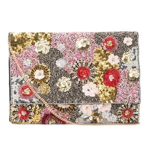 NEW Beaded Flower Handbag